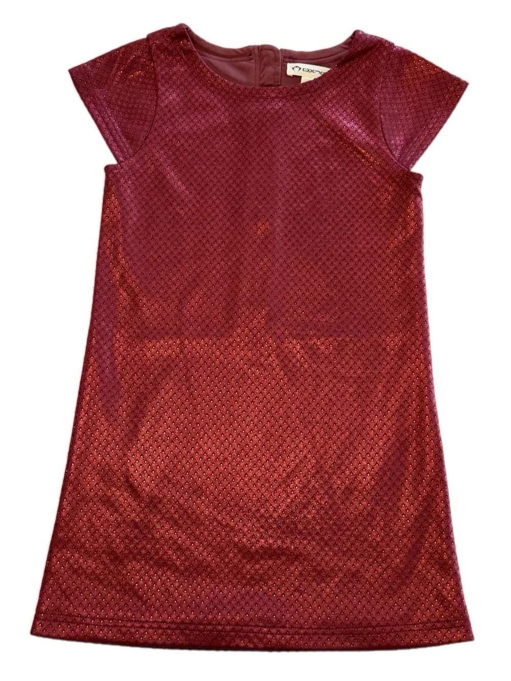 Appaman Burgundy Shimmer Dress & Black Silver Patterned Dress